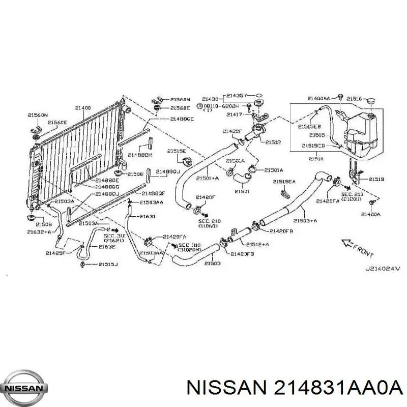 Дифузор (кожух) радіатора охолодження Nissan Murano позашляховик (Z51) (2007 - 2014) ціна, від 95.66 USD