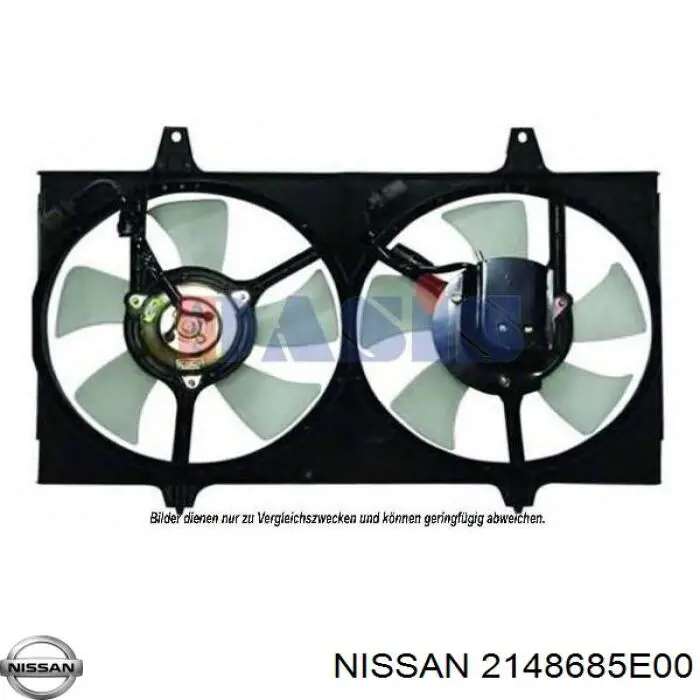 2148651E00 Nissan вентилятор/крильчатка радіатора охолодження, правий