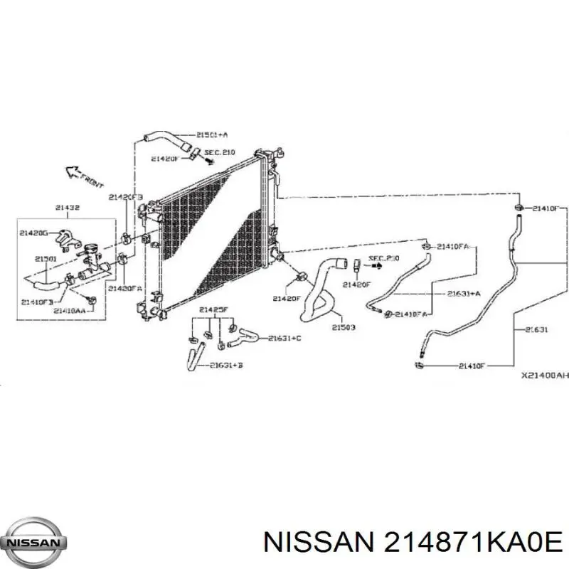  Nissan/Infiniti 214871KA0E ціна, від 97.35 USD