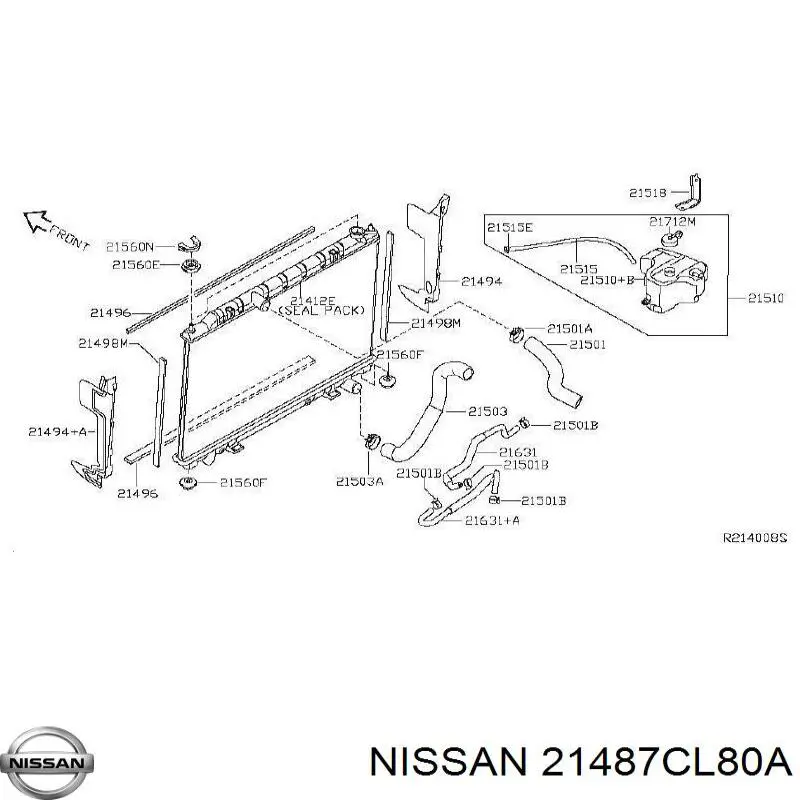Купити 21487CL80A Nissan/Infiniti Двигун вентилятора системи охолодження