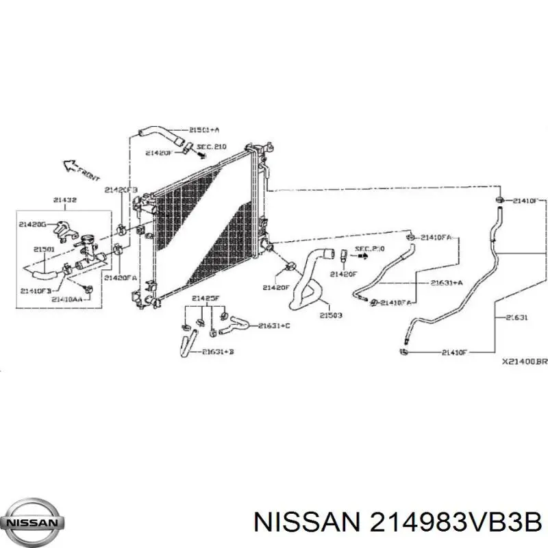  Nissan/Infiniti 214983VB3B ціна, від 33.45 USD