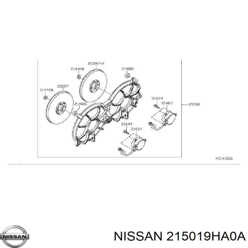 215019HA0A Nissan/Infiniti Патрубок системи охолодження