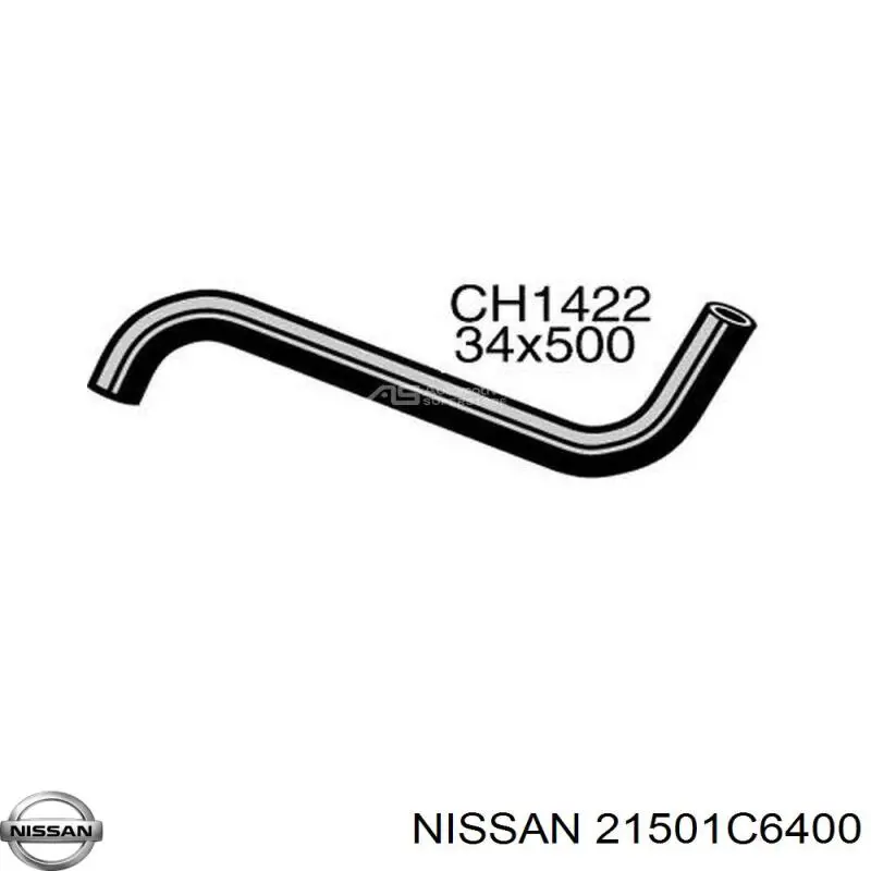 21501C6400 Nissan/Infiniti Патрубок системи охолодження