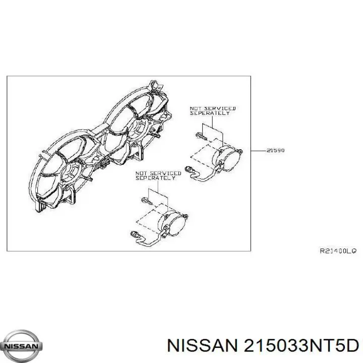 215033NT5D Nissan/Infiniti Шланг/патрубок радіатора охолодження, нижній