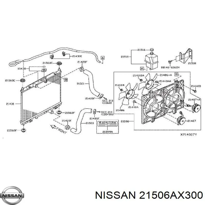 Подушка кріплення радіатора верхня Nissan/Infiniti 21506AX300 ціна, від 3.23 USD
