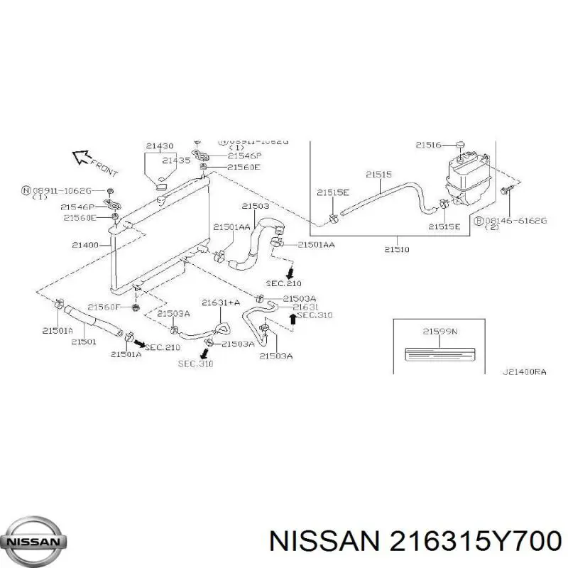 216315Y700 Nissan/Infiniti 