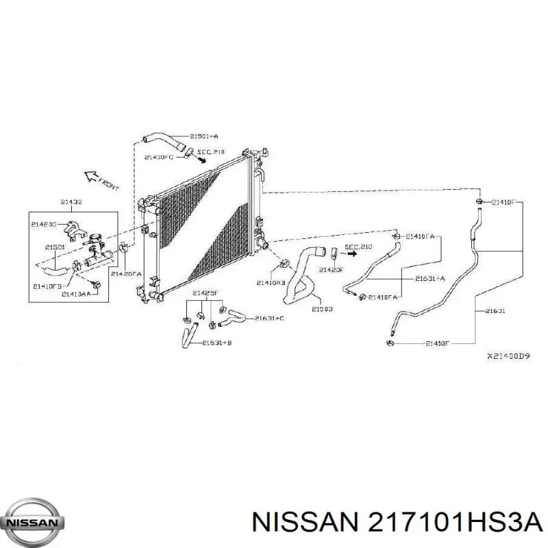  217101HS3A Nissan