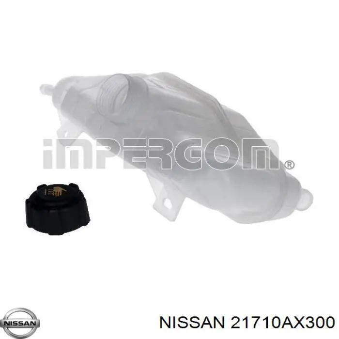 Бачок системи охолодження двигуна розширювальний Nissan/Infiniti 21710AX300 ціна, від 17.36 USD