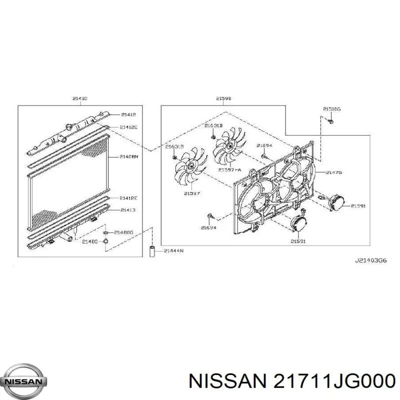Бачок системи охолодження, розширювальний Nissan X-Trail (T31) (Нісан Ікстрейл)