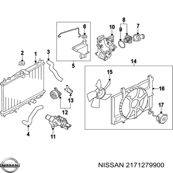 2171279900 Nissan кришка/пробка розширювального бачка