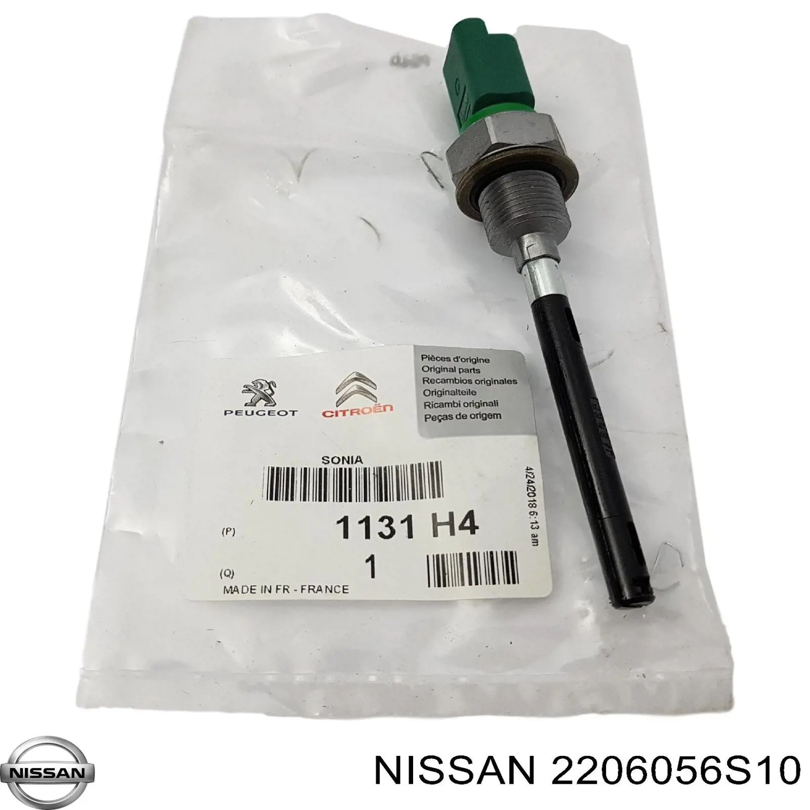 2206056S10 Nissan датчик детонації