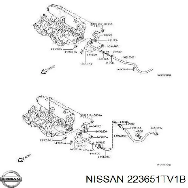 Купити 22365JA10A Nissan/Infiniti Датчик абсолютного тиску