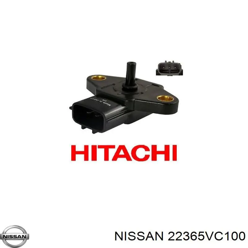 Датчик тиску наддуву (датчик нагнітання повітря в турбіну) Nissan/Infiniti 22365VC100 ціна, від 45.28 USD
