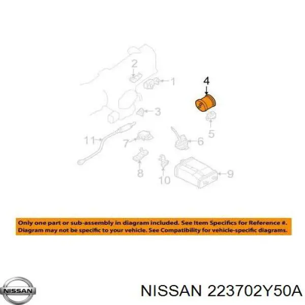  Nissan/Infiniti 223702Y50A ціна, від 20.83 USD