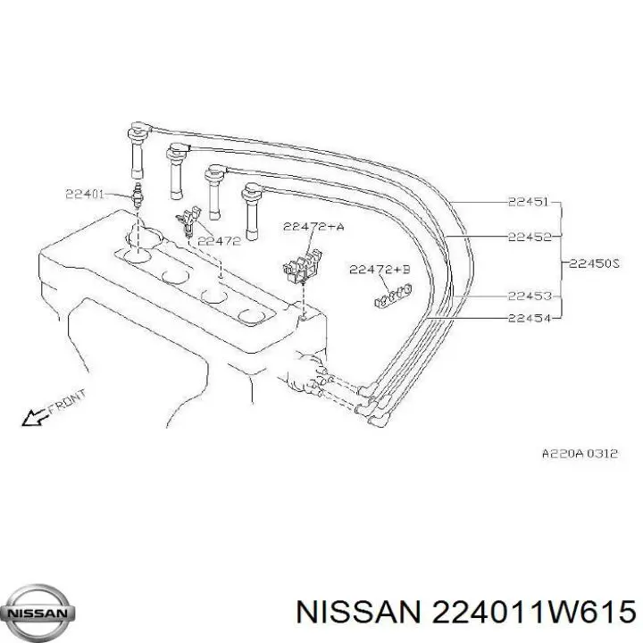  224011W615 Nissan