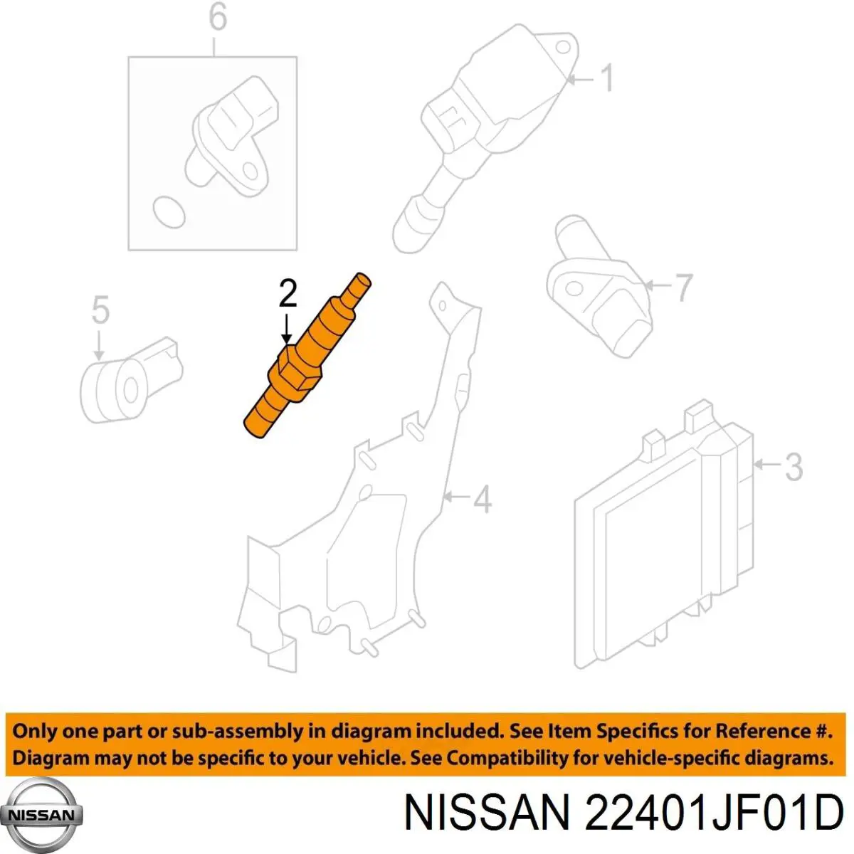 22401JF01D Nissan/Infiniti Свіча запалювання