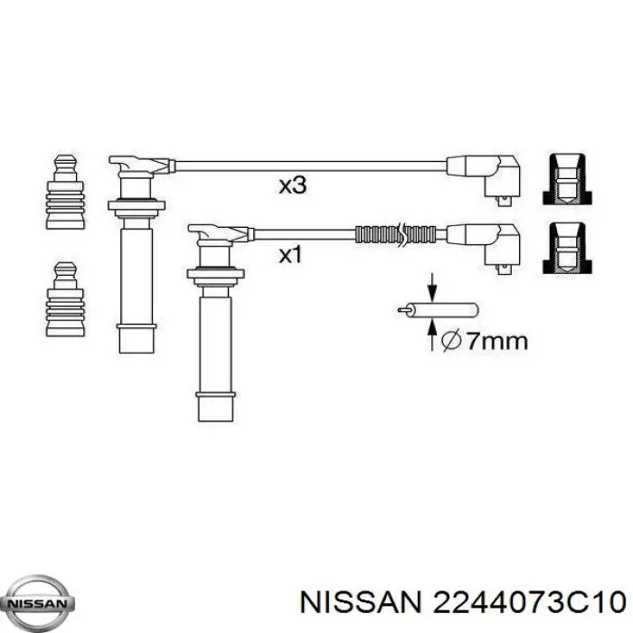 2244073C10 Nissan/Infiniti Проводи високовольтні