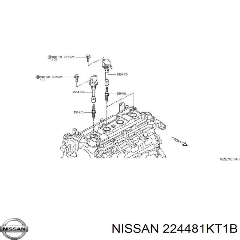 Котушка запалювання Nissan/Infiniti 224481KT1B ціна, від 49.83 USD