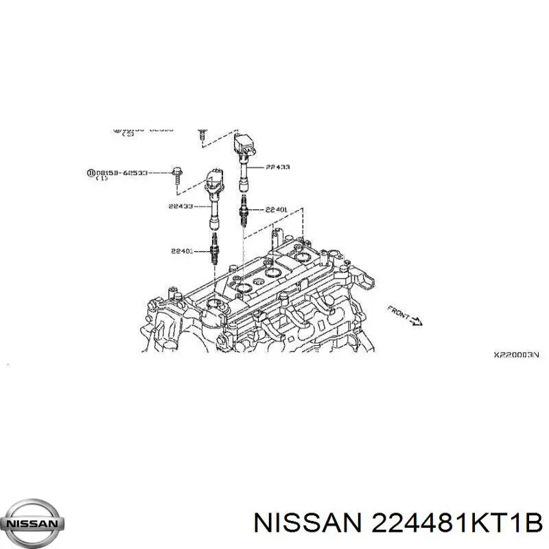 224481KT1B Nissan/Infiniti Котушка запалювання