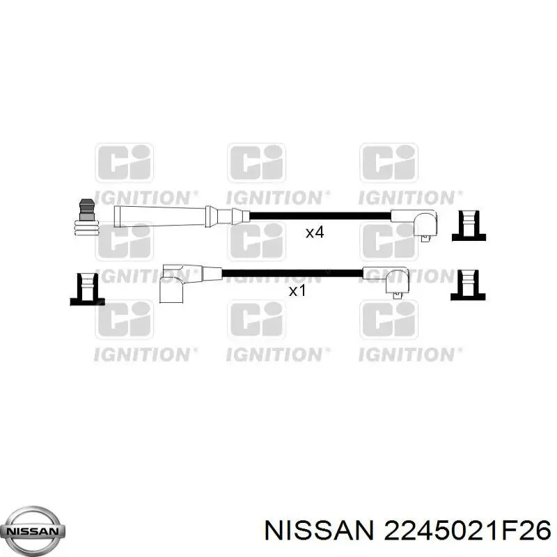 Дріт високовольтні, комплект Nissan Prairie (M10) (Нісан Прерія)