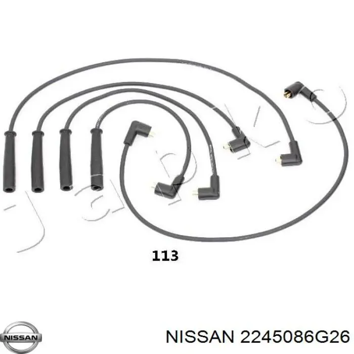 2245086G26 Nissan дріт високовольтні, комплект
