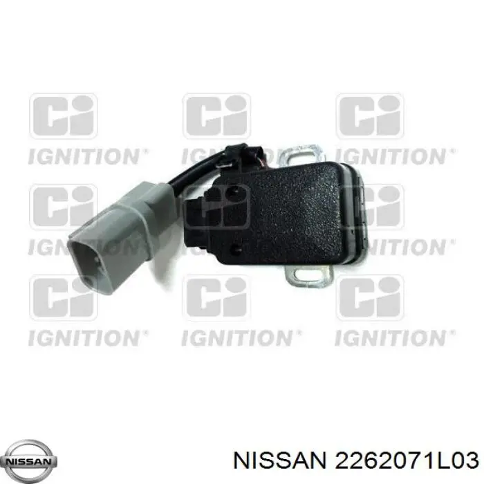 Датчик положення дросельної заслінки (потенціометр) на Nissan Patrol  Y60
