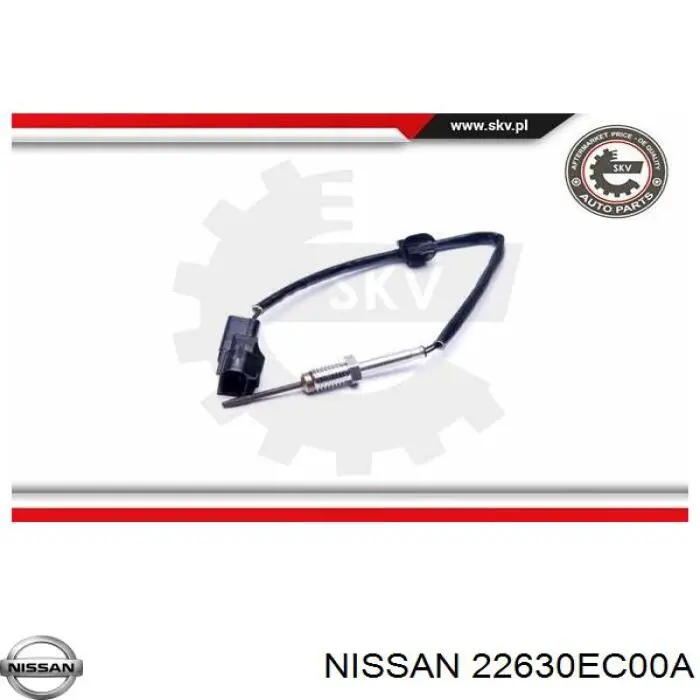 Купити 22630EC00A Nissan/Infiniti Датчик температури відпрацьованих газів (ВГ), після каталізатора