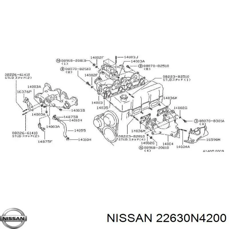 22630N4200 Nissan датчик температури охолоджуючої рідини
