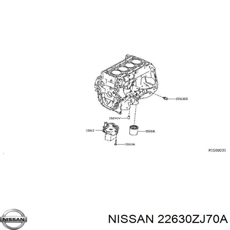22630ZJ70A Nissan/Infiniti Покажчик температури охолоджуючої рідини