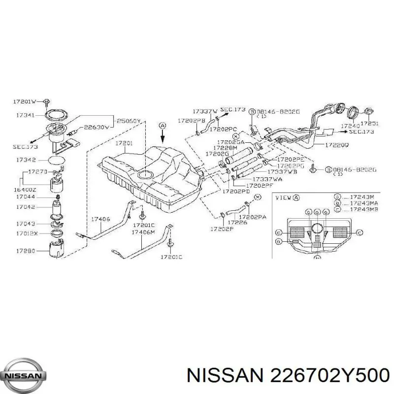 226702Y500 Nissan/Infiniti 