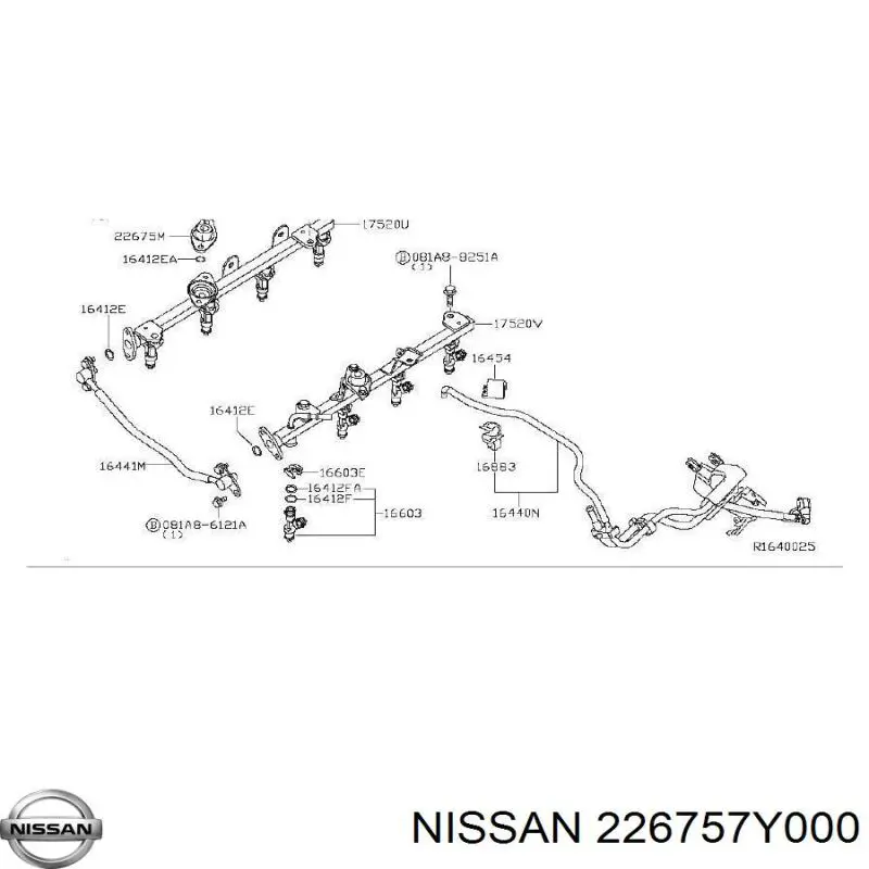 Регулятор тиску палива Nissan/Infiniti 226757Y000 ціна, від 12.57 USD