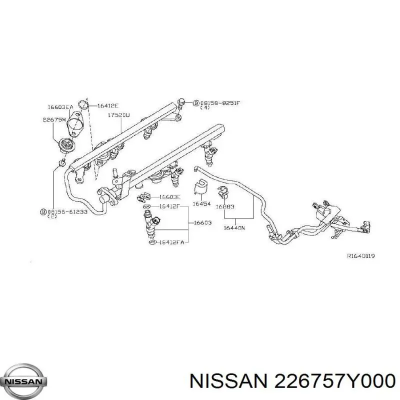 Купити 226757Y000 Nissan/Infiniti Регулятор тиску палива