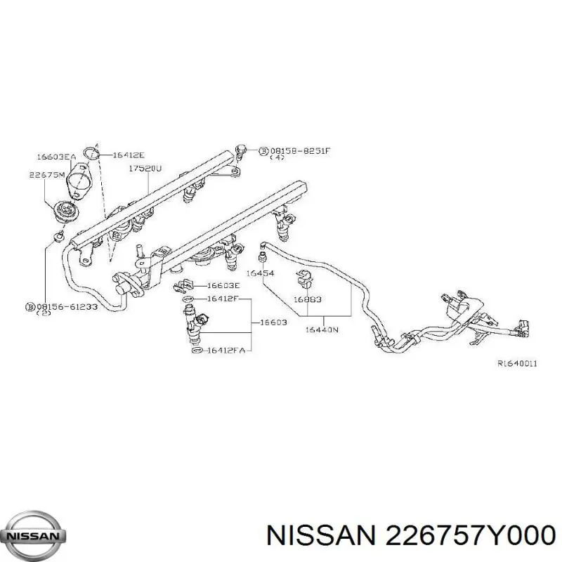 Регулятор тиску палива 226757Y000 Nissan/Infiniti