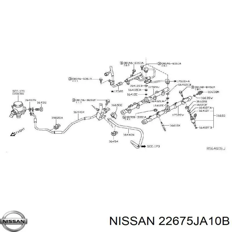  Nissan/Infiniti 22675JA10B ціна, від 12.21 USD