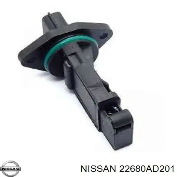 22680AD201 Nissan датчик потоку (витрати повітря, витратомір MAF - (Mass Airflow))