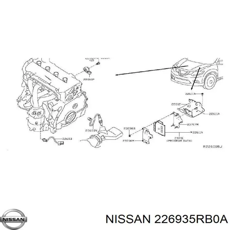 Купити 226935RB0A Nissan/Infiniti 