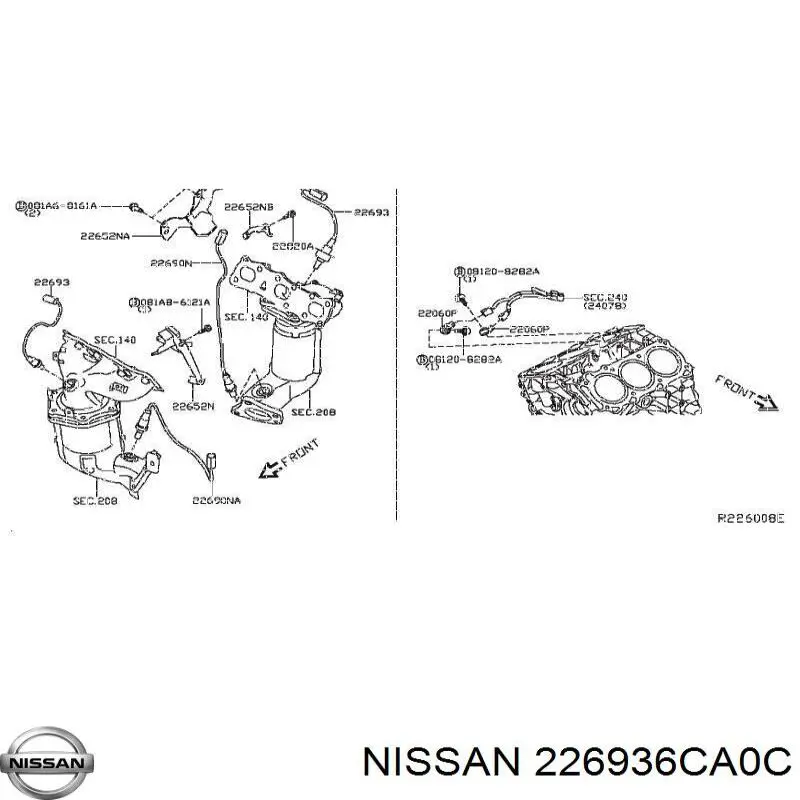  226936CA0A Nissan