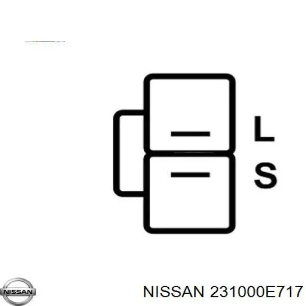 231000E717 Nissan/Infiniti Авто генератор