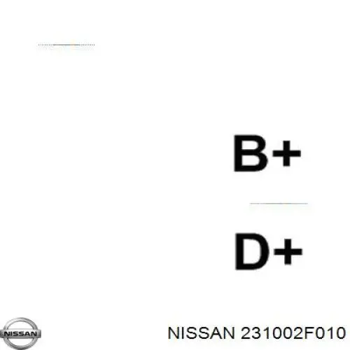 231002F010 Nissan/Infiniti Авто генератор