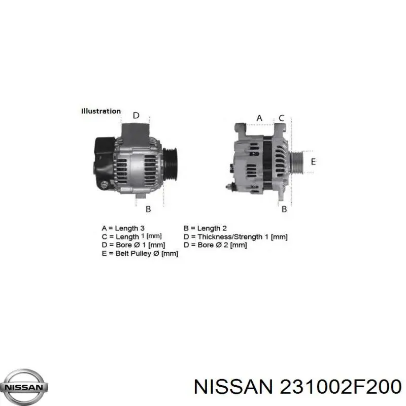 Купити 231002F201 Nissan/Infiniti Генератор
