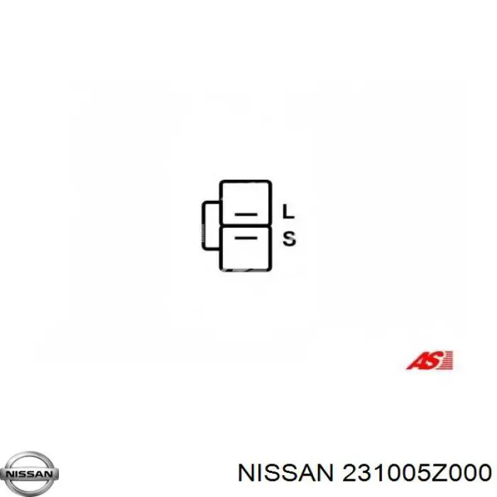 Генератор 231005Z000 Nissan