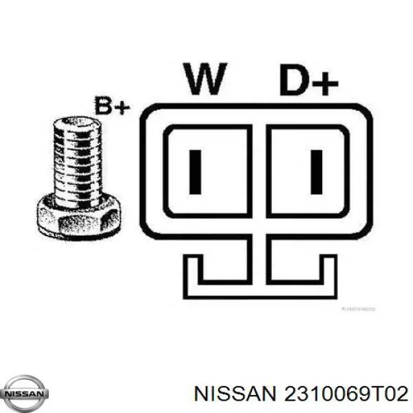 Генератор Nissan/Infiniti 2310069T02 ціна, від 214.49 USD