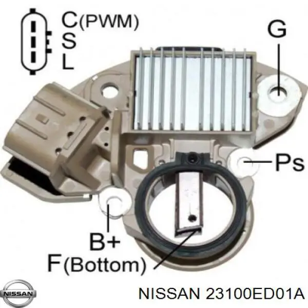 Генератор Nissan/Infiniti 23100ED01A ціна, від 18.96 USD