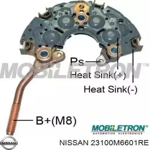 23100M6601RE Nissan/Infiniti Авто генератор