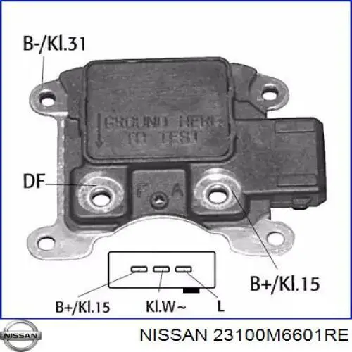 Генератор 23100M6601RE Nissan