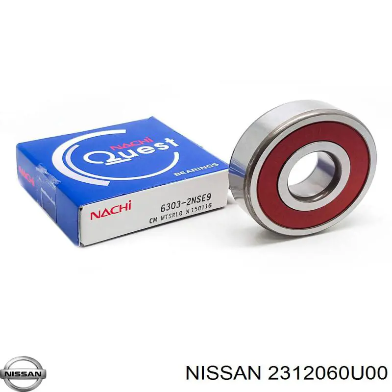 Підшипник генератора Nissan/Infiniti 2312060U00 ціна, від 4.52 USD