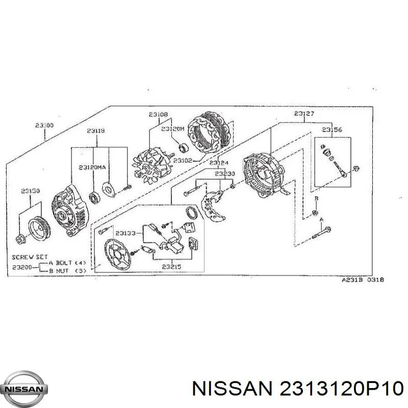 2313120P10 Nissan/Infiniti 