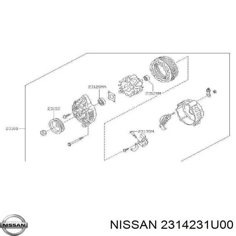 Купити 2314231U00 Nissan/Infiniti 
