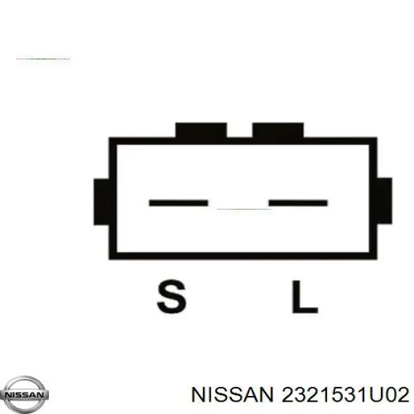 2321531U02 Nissan реле-регулятор генератора, (реле зарядки)