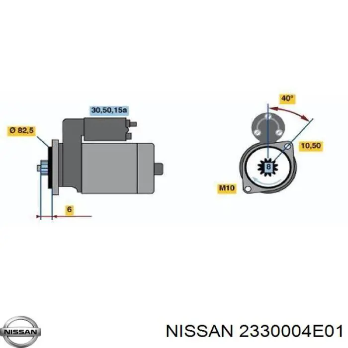 Купити 2330004E01R Nissan/Infiniti Стартер